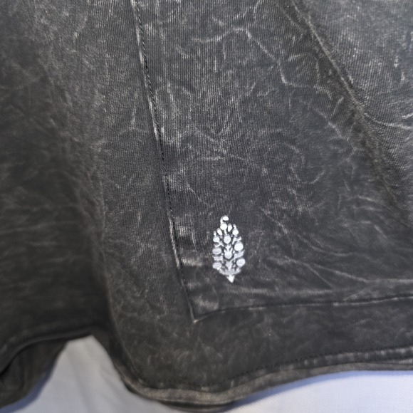 Free People FP Movement Romper Size Small Hot Shot Tee Washed Black Oversized - Picture 2 of 13